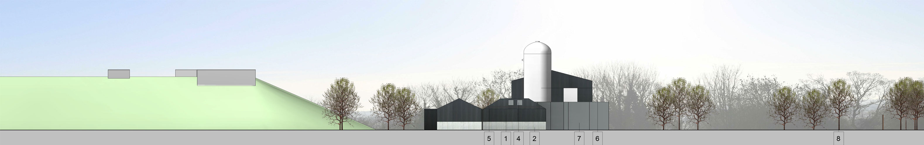 What the site will look like from the North