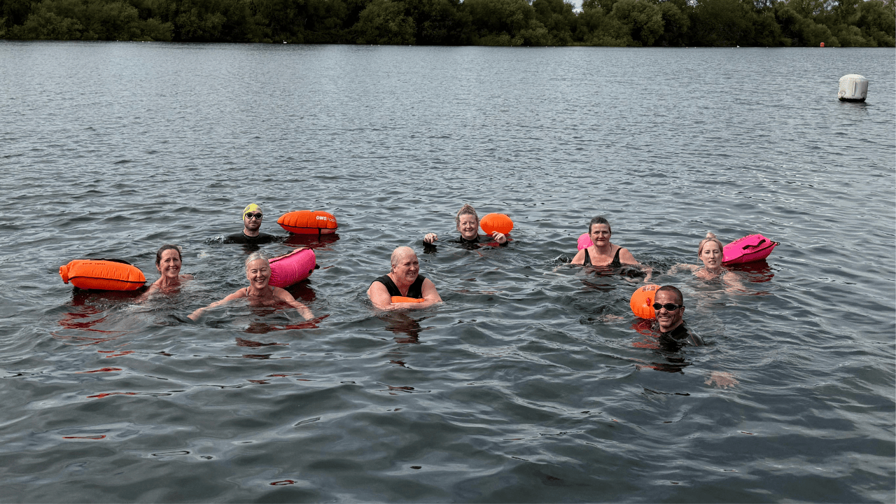 Affinity Water employees take the plunge for inclusion at Heron lake