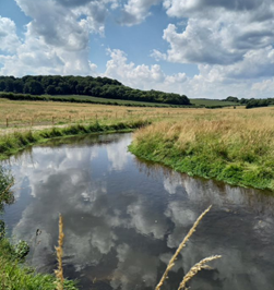New aligned channel outside of the bend