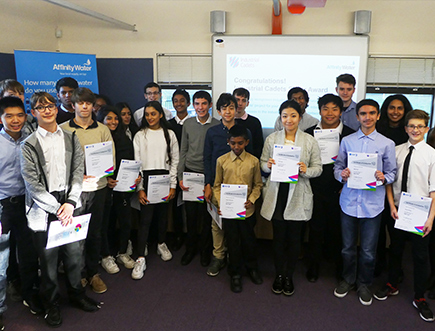 Industrial cadets receive certificates