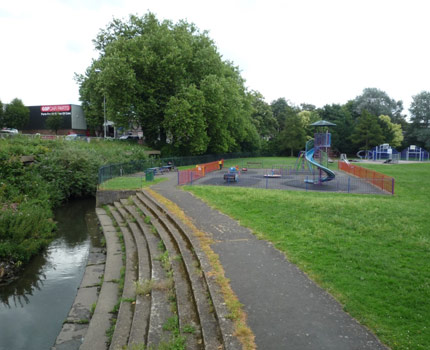 Manor Road Park before the improvement works started