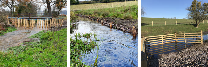 images of the river Ver after the restoration work