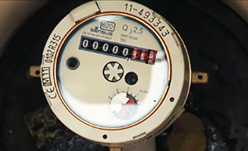 face of a meter 